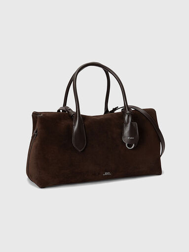 Suede bag with logo - 3