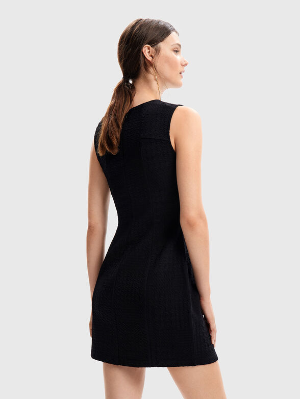 Mini dress with embossed texture - 1