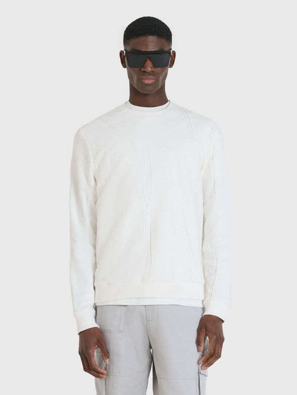 Sweatshirt with oval neckline - 1