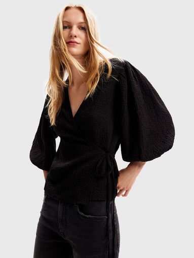 Puff sleeve dress - 4