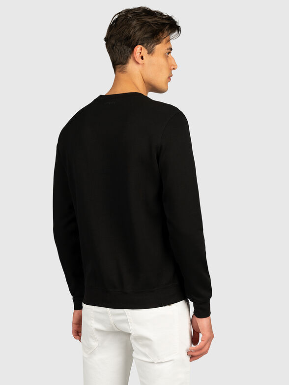 Cotton sweatshirt with embossed print - 4