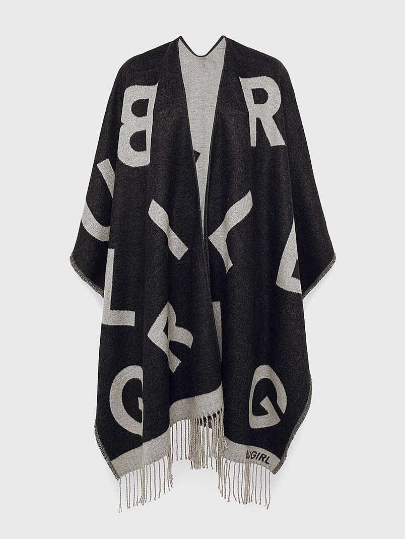 Poncho with monogram logo - 3