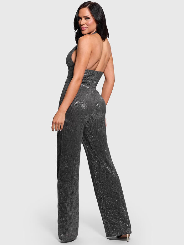 Gold sequin jumpsuit - 2