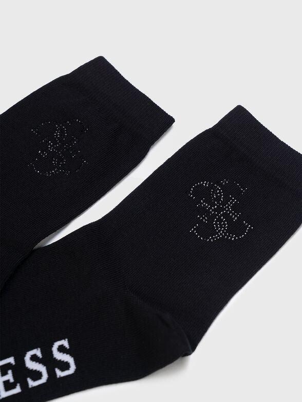 Socks with logo and rhinestones - 2