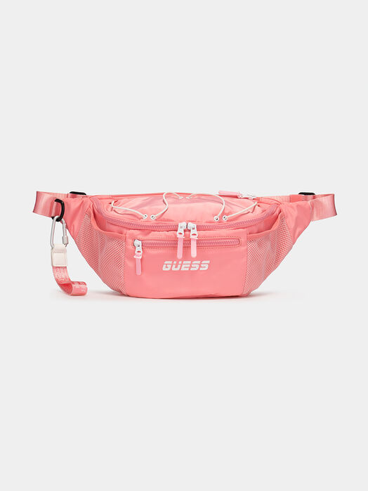 Black waist bag with neon accents