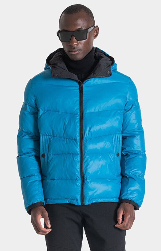Reversible padded jacket with hood brand ANTONY MORATO