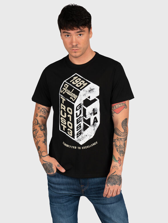 CONLEY T-shirt with print and embroidered details - 1