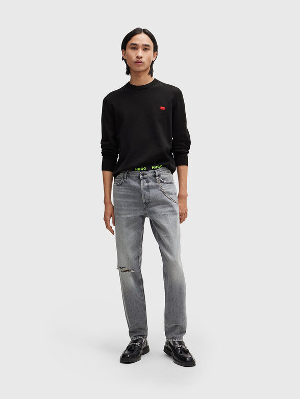 HUGO 634 grey straight jeans - 4
