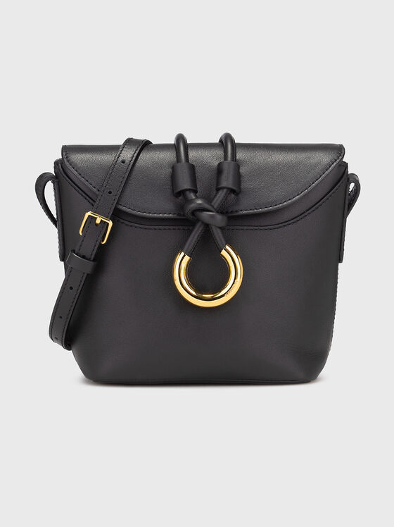 Beige crossbody bag with gold details - 1