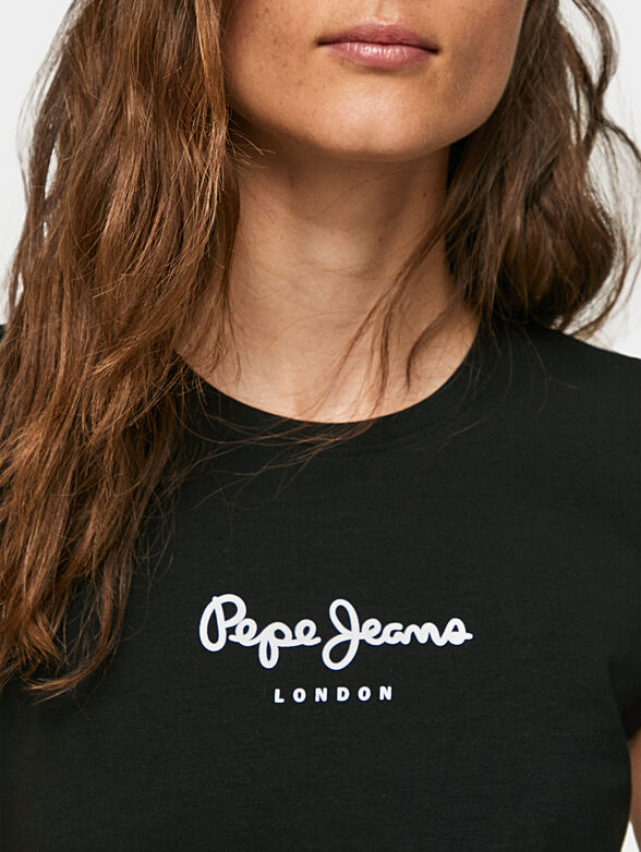 NEW VIRGINIA black T-shirt with logo detail - 4