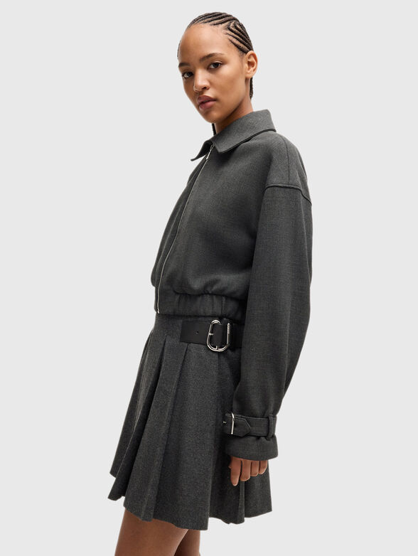 AMISURI cropped jacket with cuffs - 4