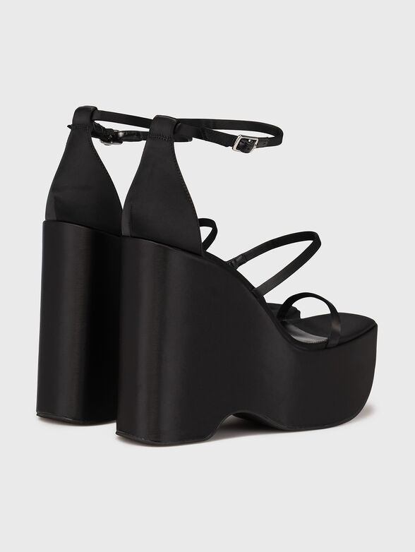 VARIA black platform sandals - 3