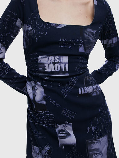 Long sleeve mini dress - 3