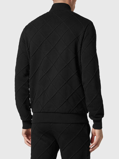 Sweatshirt with zip and embossed texture - 3