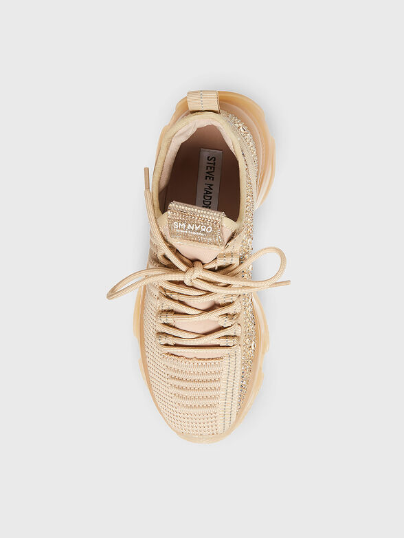 MAXILLA-R beige sneakers with rhinestones - 6