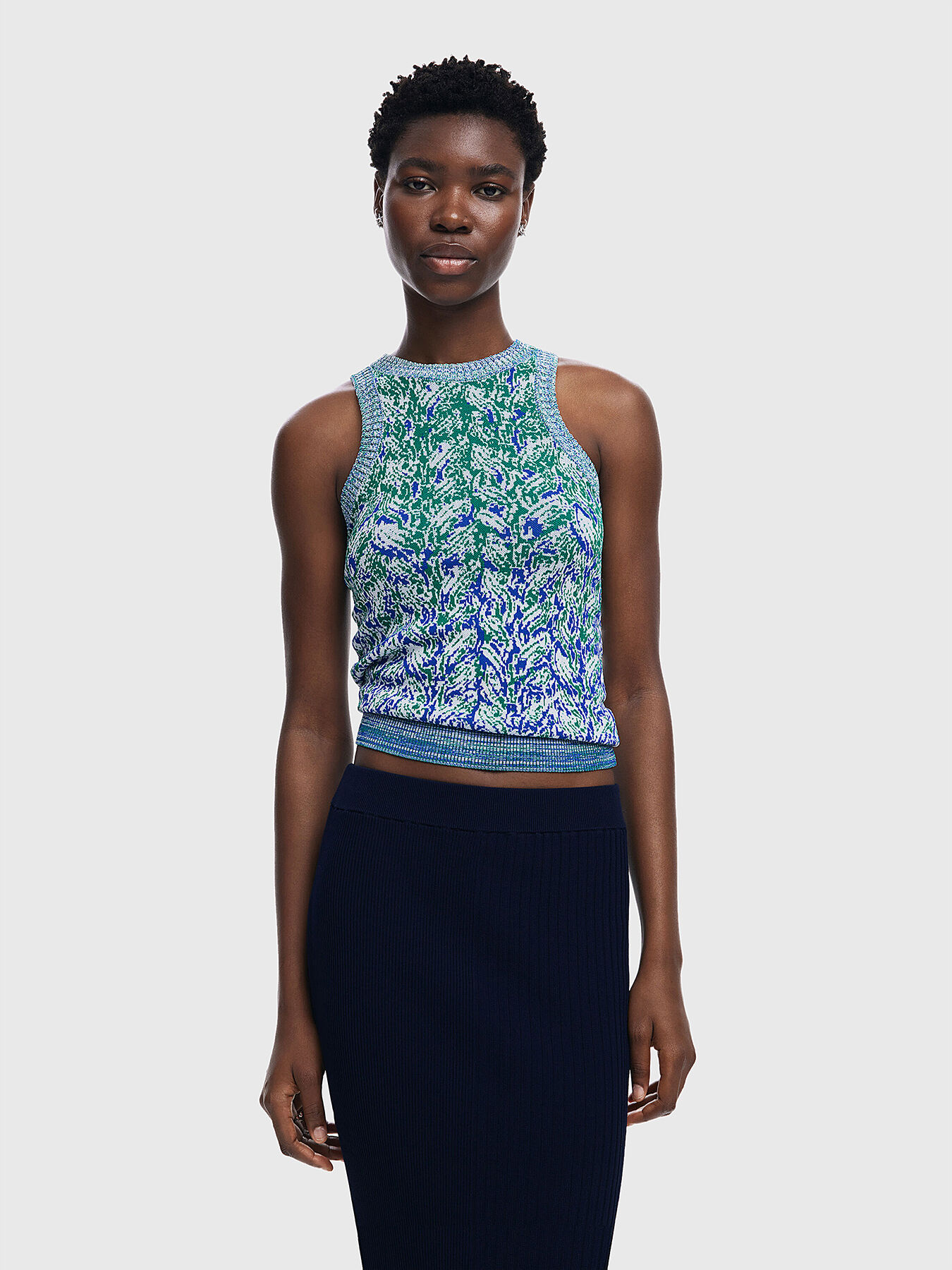 Knitted sleeveless top brand DESIGUAL — Globalbrandsstore.com/en