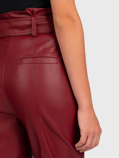 Faux leather pant - 4