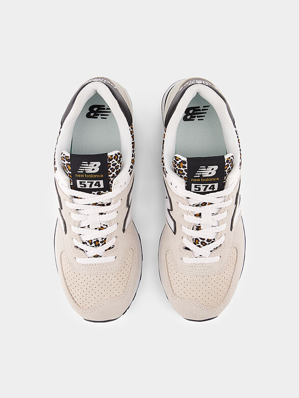 574 sports shoes with animal print - 6