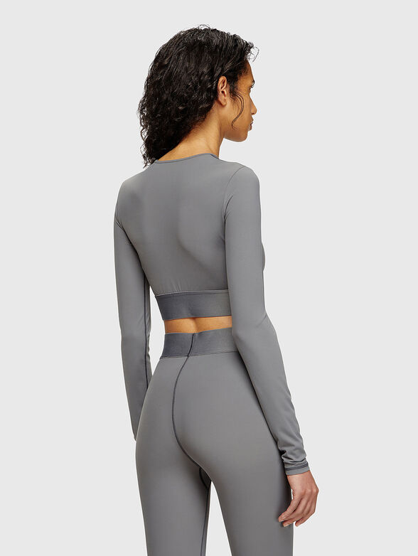 MELISSA-D-POP short blouse with logo accent - 3