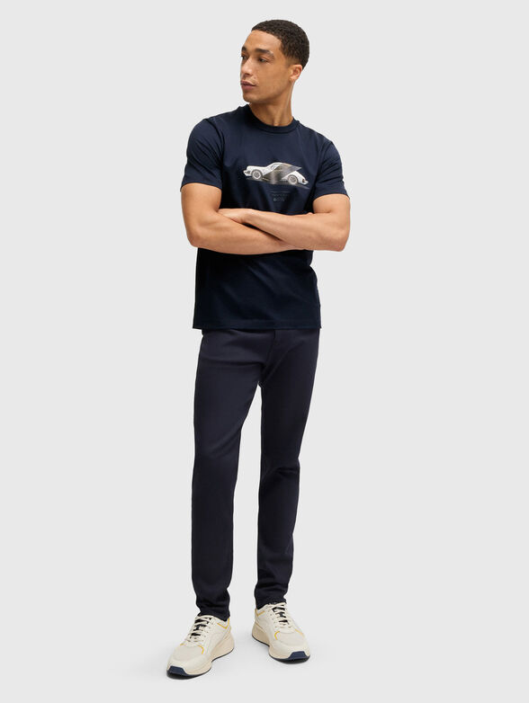 Cotton T-shirt with print and logo - 2