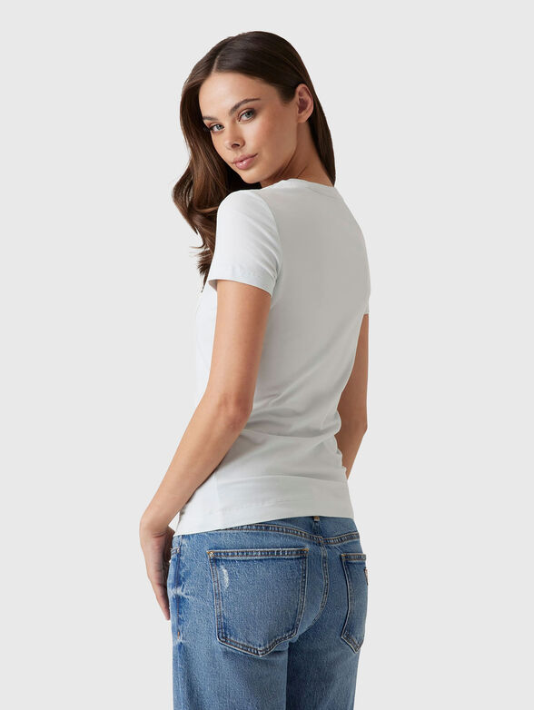 Black slim cotton T-shirt with logo - 3