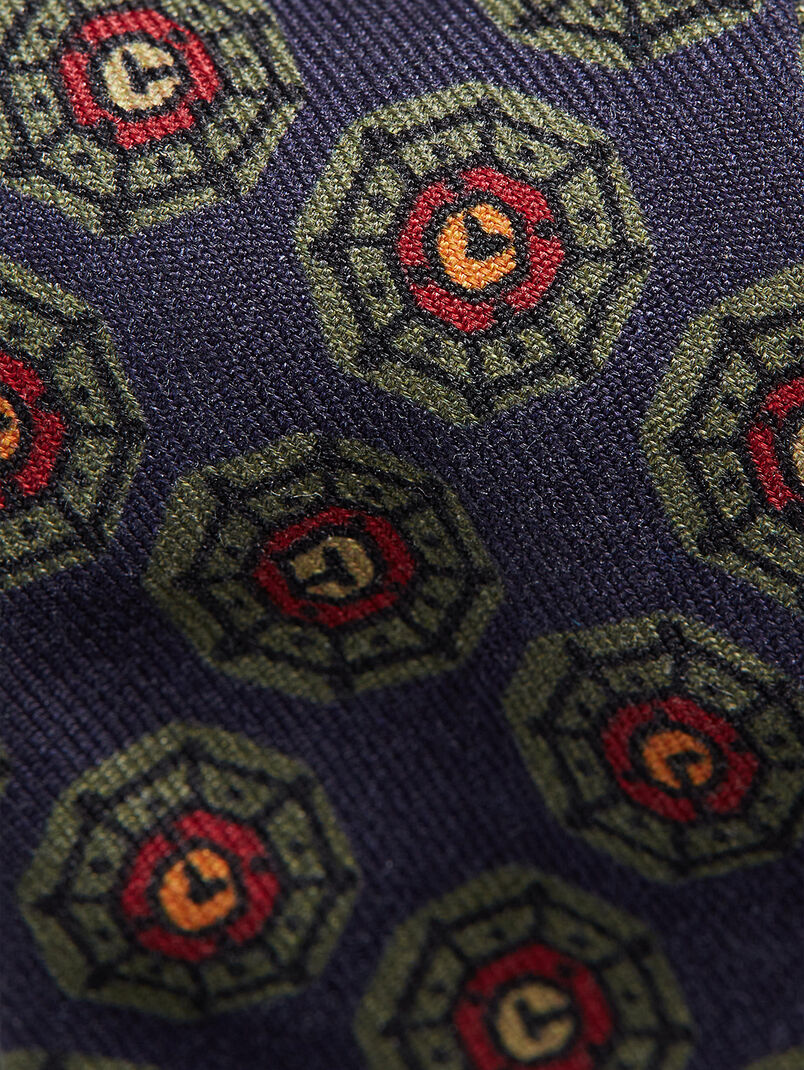 Silk bow tie with multicolor pattern - 2