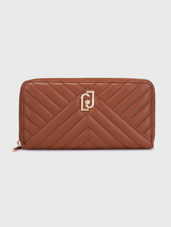 Black purse with logo element - 1