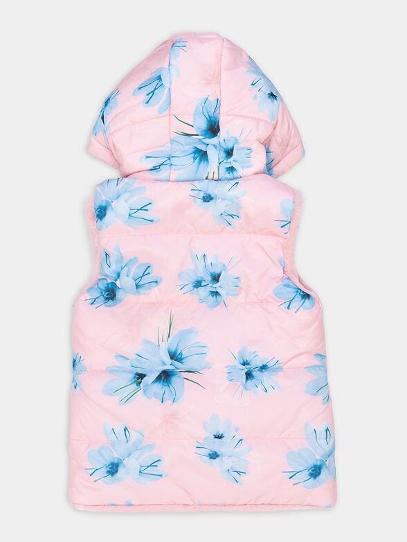 Reversible vest with hood and zipper - 2