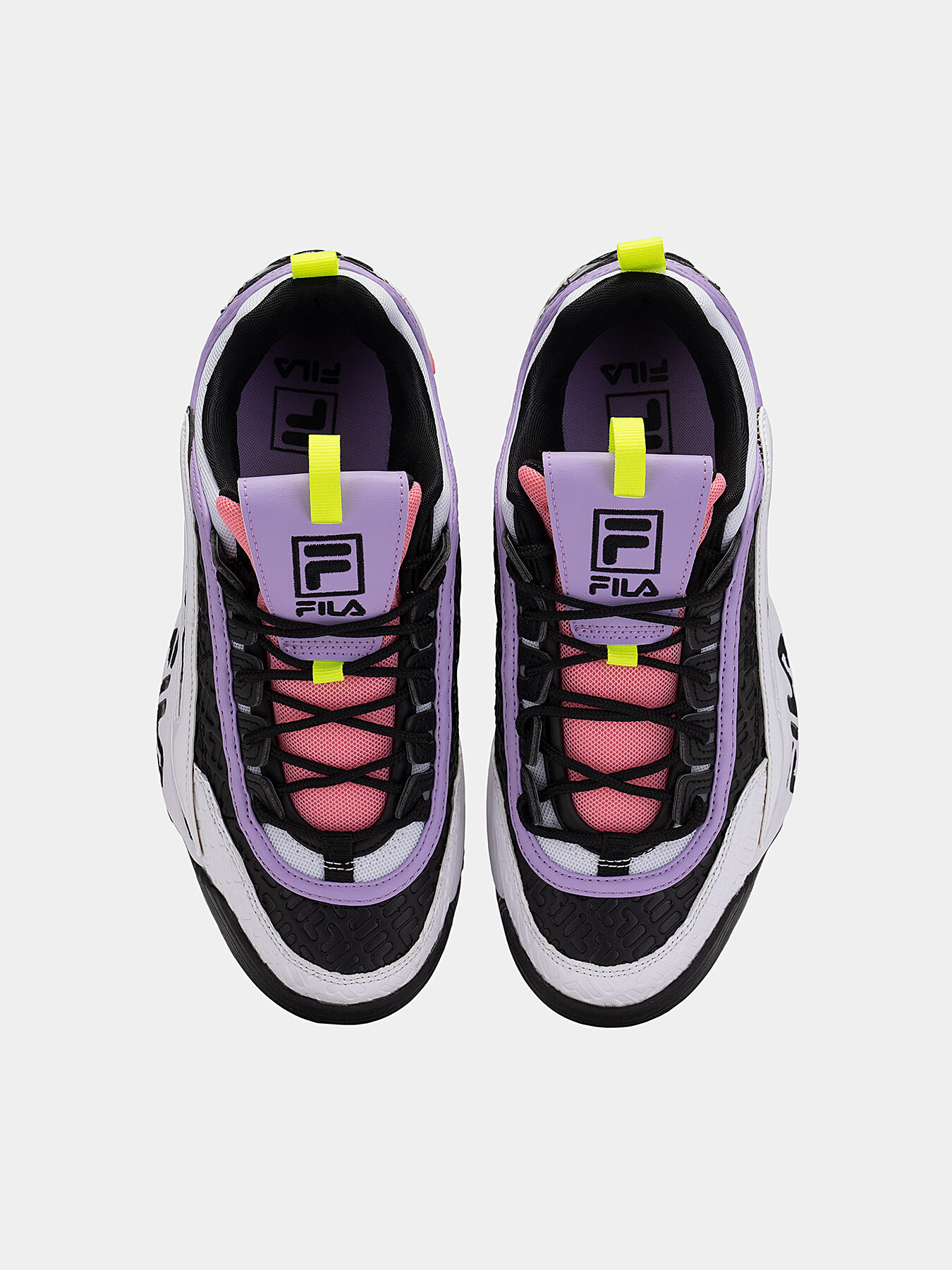 DISRUPTOR black sneakers with colorful accents brand FILA Globalbrandsstore en
