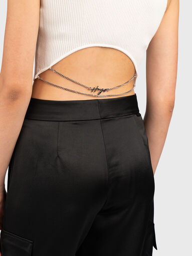 SEPINN black top with logo chain on the back - 3