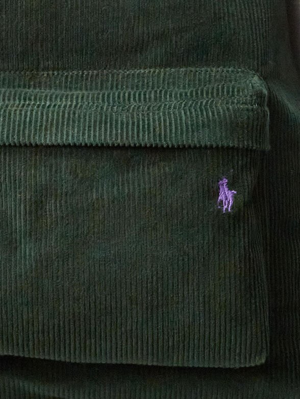 Backpack with velvet texture - 4