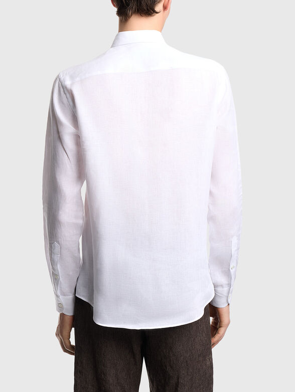 Long-sleeved linen shirt - 3