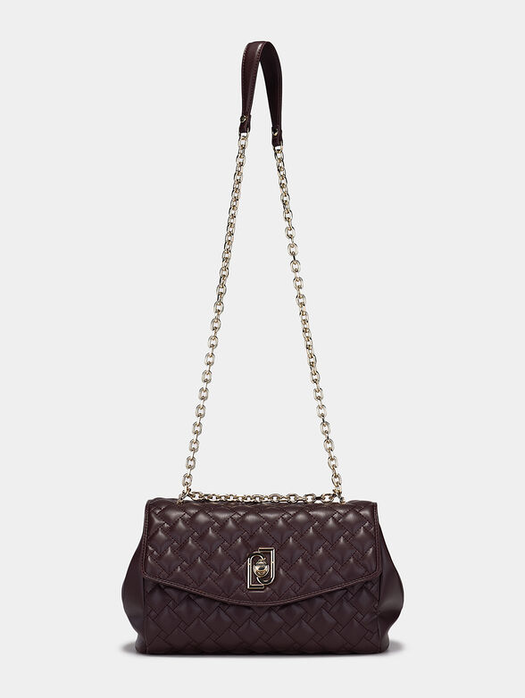 Crossbody bag with gold clasp - 2