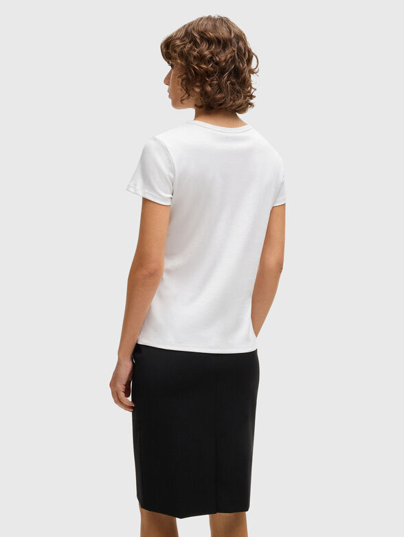 Cotton T-shirt with logo detail - 3