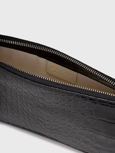 Leather bag with croc effect - 5