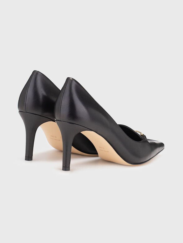 High heel shoes in leather - 3