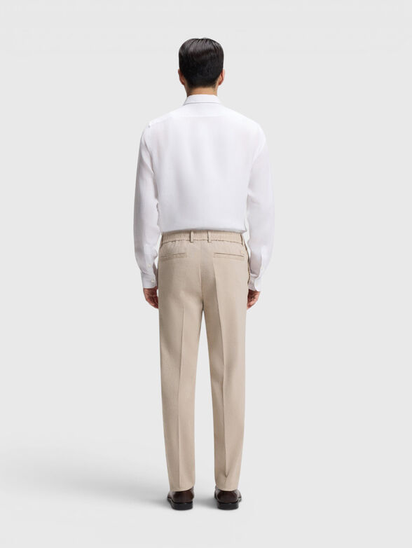 Linen-blend trousers - 2