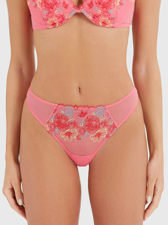 ASHELY G-string with floral motifs - 1