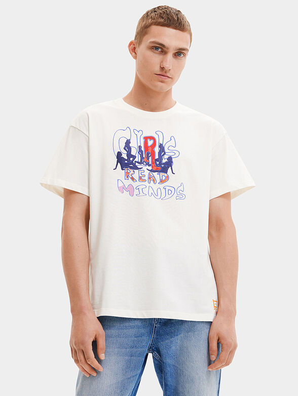 White T-shirt with print - 1