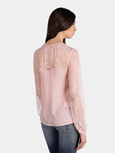 Blouse with lace - 3