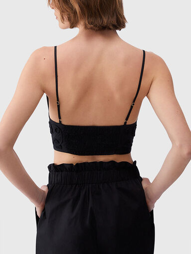 Black cotton top - 3