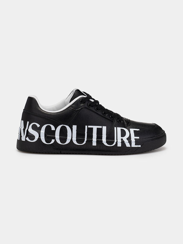 STARLIGHT black sports shoes with logo - 1