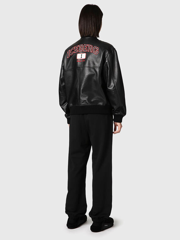 Leather bomber jacket - 2