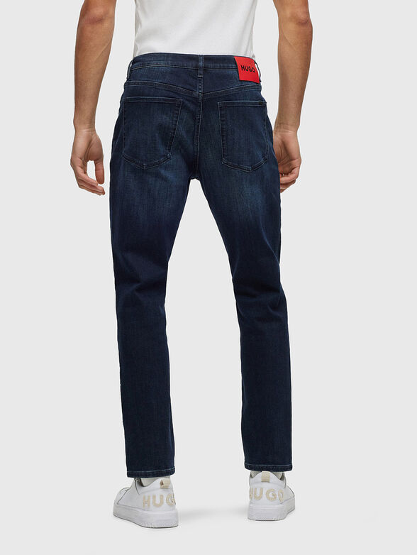 Navy blue slim jeans - 2