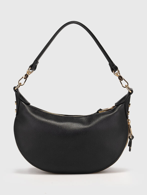 Beige crossbody bag with accent zipper - 3