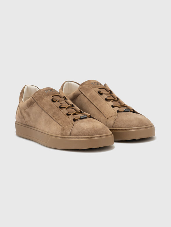 Suede sneakers with logo detail - 2
