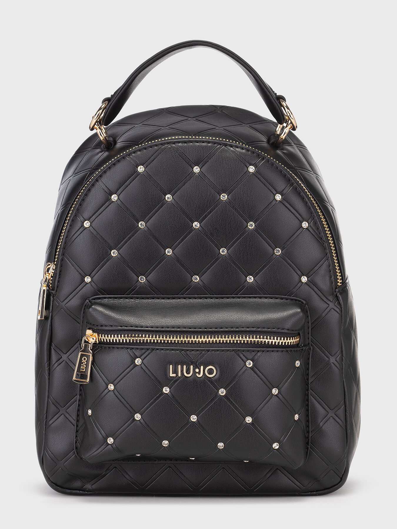 バックパック・リュック LIU JO LOGO BACKPACK Backpack with logo colour black | Liu Jo