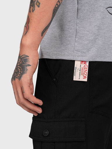 T-shirt in grey color with print - 5