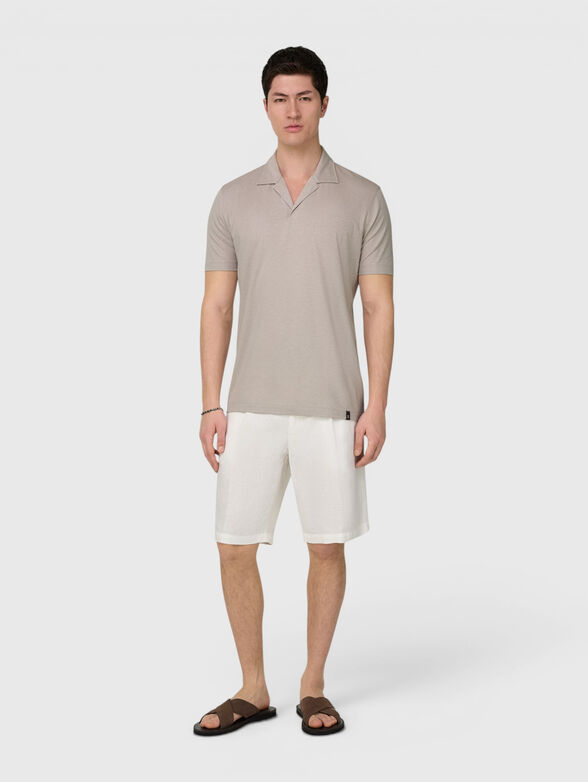 Linen bermuda shorts - 4