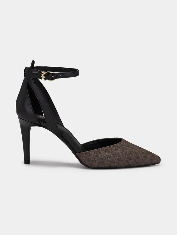 MIRABEL heeled shoes with monogram logo print - 1